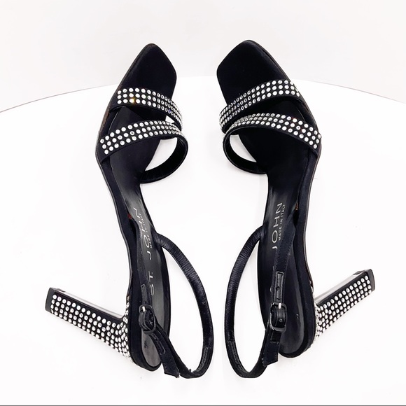 {St.John} Rhinestones Heel Sandals - Picture 12 of 16